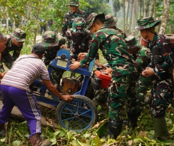 Tim Satgas TMMD Sisir Desa Merbau, Tentukan Lima Titik Pengeboran Sumur Untuk Warga