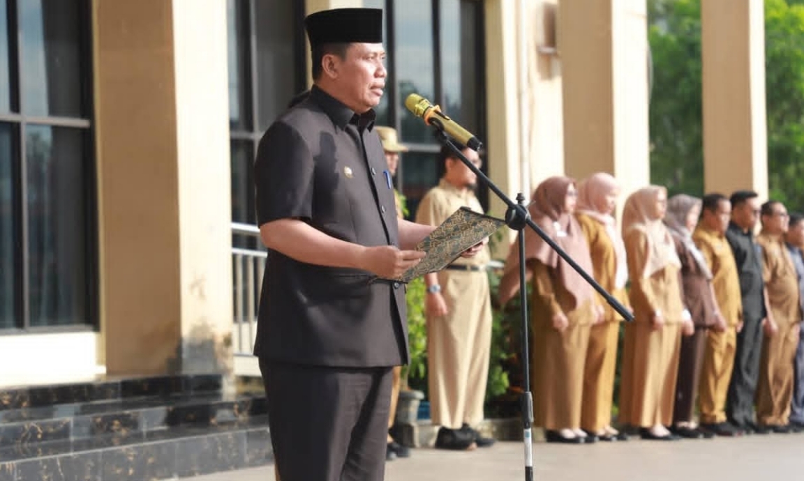 Wabup Katamso Tekankan Sinergi dan Kinerja ASN dalam Apel Gabungan
