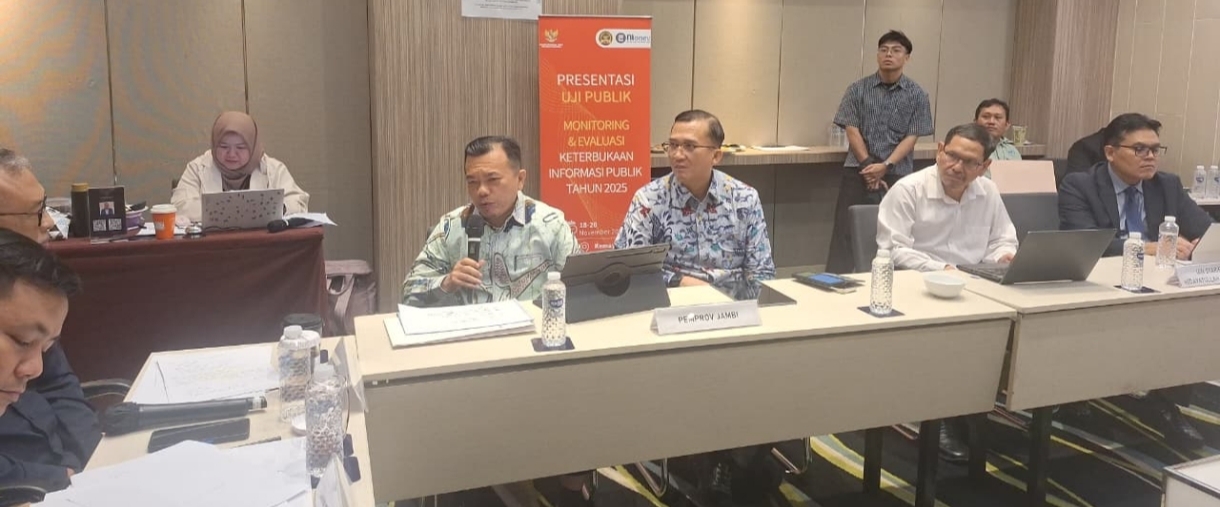 Uji Publik Monev KIP 2025, Gubernur Al Haris Tegaskan Komitmen Jambi Menuju Pemerintahan Terbuka