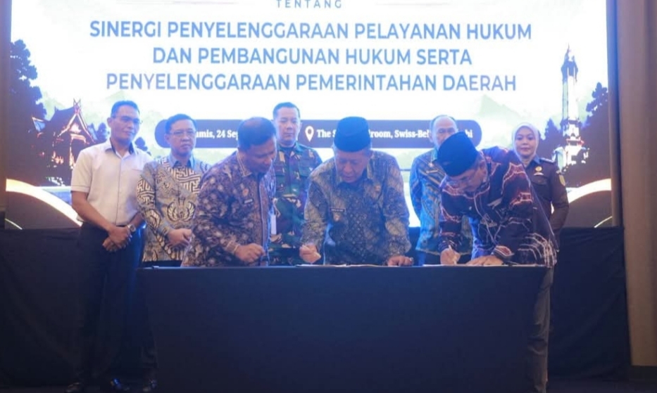 Pemkab Tanjab Barat Bersama Kanwil Kemenkum Jambi Sepakati Penguatan Layanan Hukum dan Akselerasi Perlindungan Kekayaan Intelektual