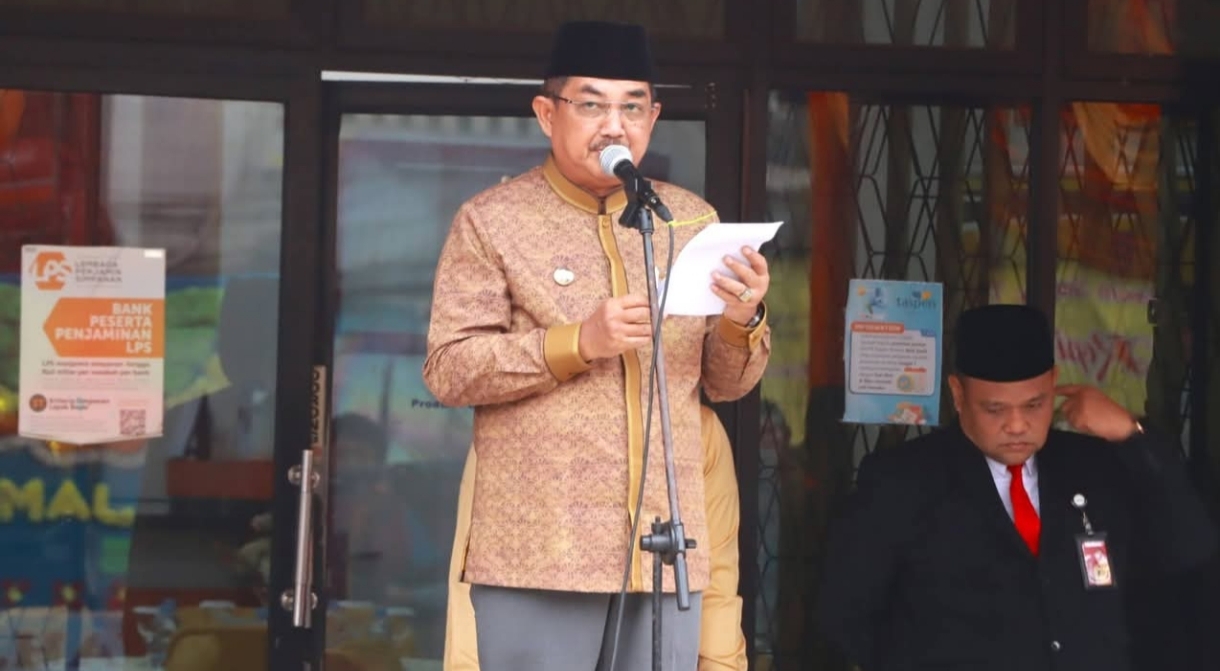 Bupati Anwar Sadat Pimpin Upacara HUT ke-63 Bank Jambi di Kuala Tungkal