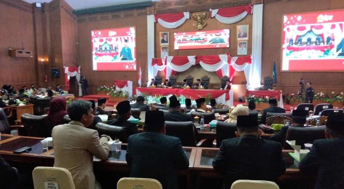 DPRD Muaro Jambi Gelar Rapat Paripurna Dengarkan Pidato Presiden Tentang RUU APBN Tahun 2027