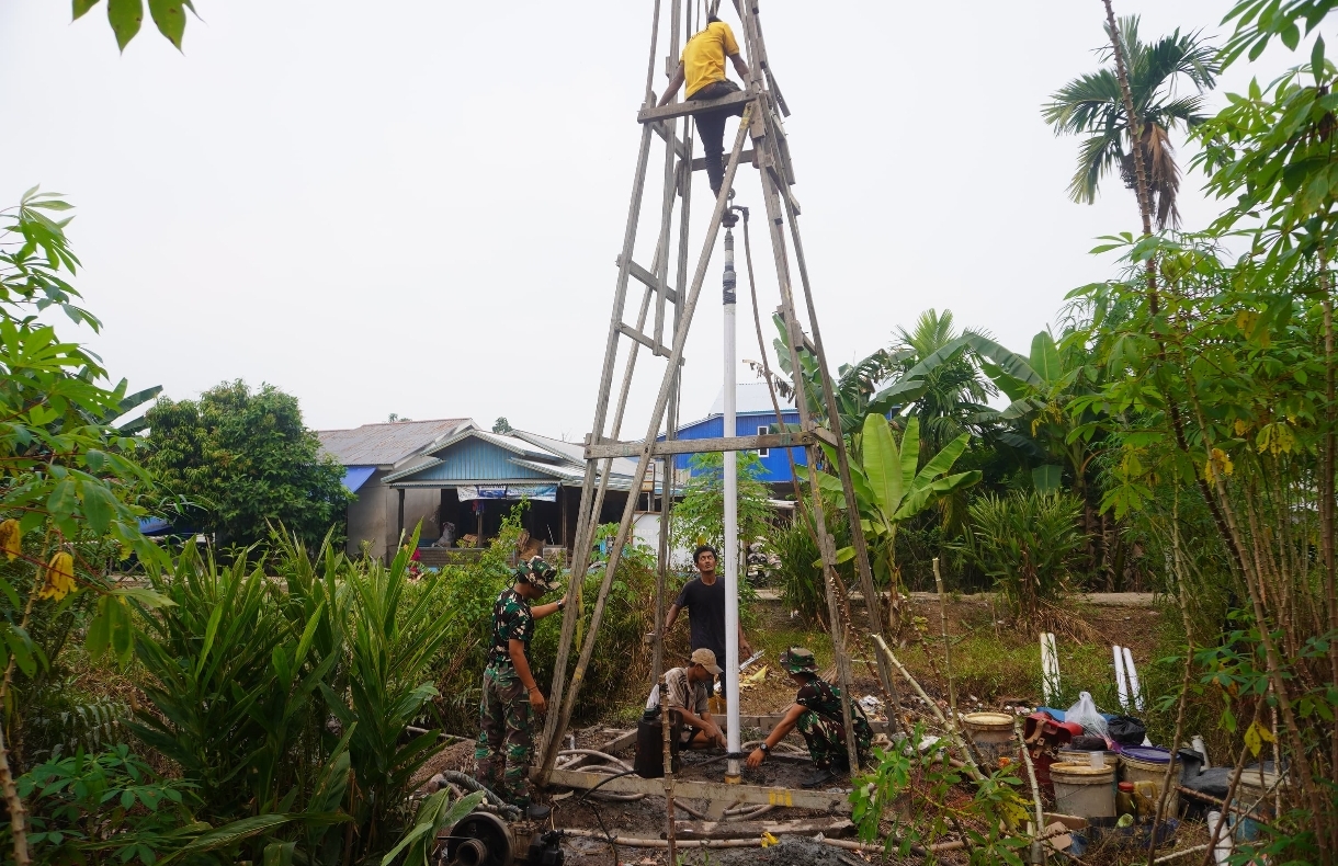 Tunjukkan Progres 50 Persen, Penantian Masyarakat Merbau Akan Air Bersih Nampak Terwujud