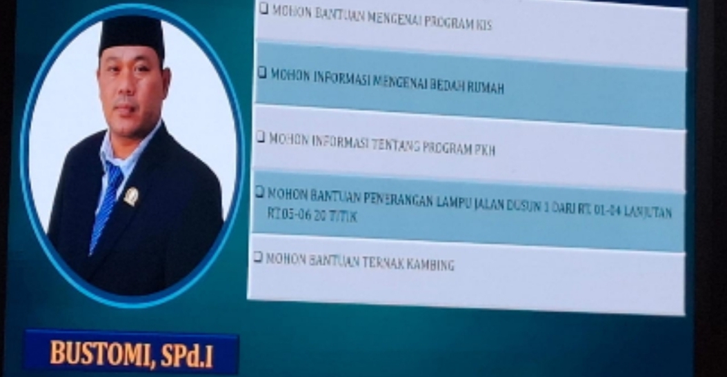 Bustomi Anggota DPRD Muaro Jambi Harap Permintaan Warga diakomodir