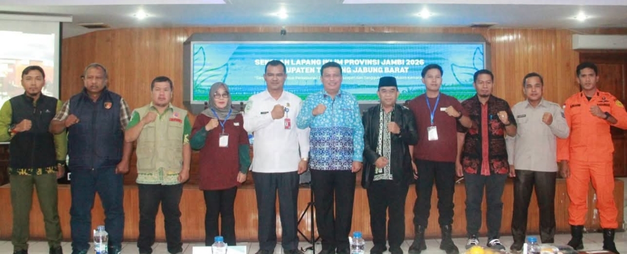 Wabup Katamso Buka Sekolah Lapang Iklim, Perkuat Ketangguhan Pertanian Tanjab Barat